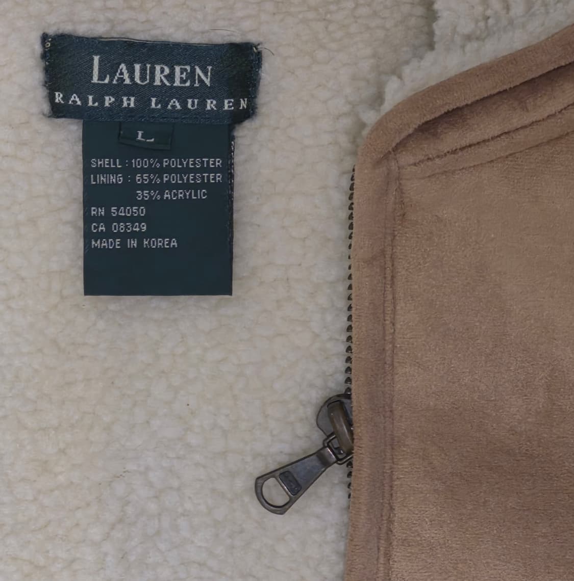 90s
LAUREN Fleece Hoodie Zip-Up Vest (L) 상품이미지6