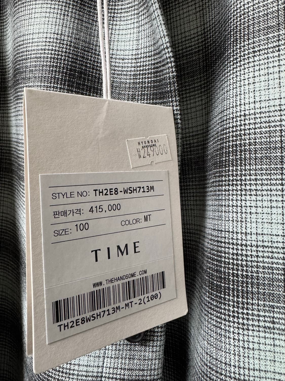 타임옴므 옴브레 셔츠 100 상품이미지3