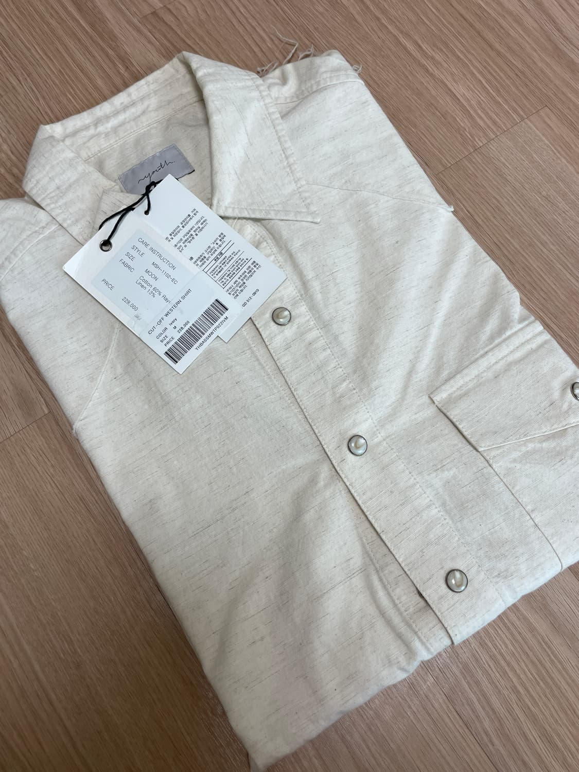 유스 웨스턴 커팅셔츠 M 상품이미지1