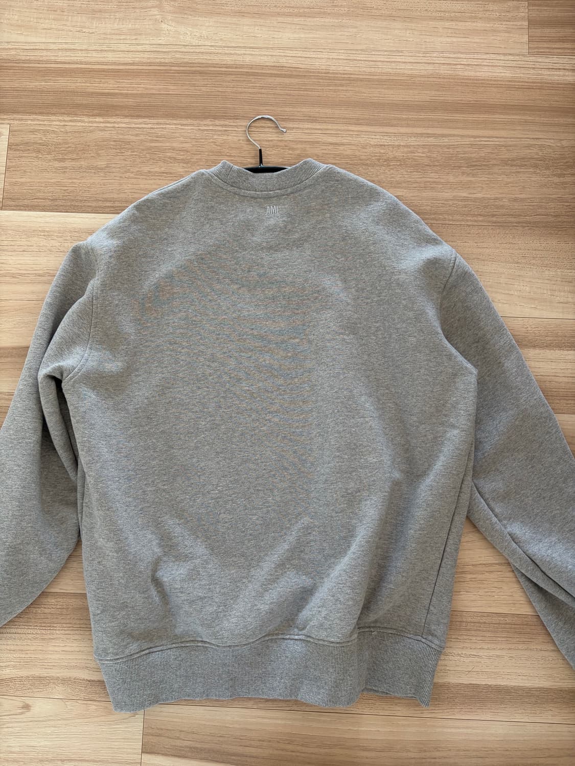 아미 스몰 하트 로고 맨투맨 회색 m 상품이미지5