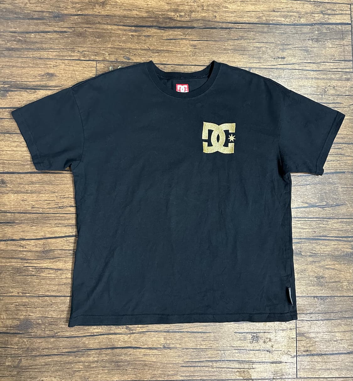DC SHOES(디씨슈즈) 빅로고 블랙 반팔 티셔츠 M 일본판 상품이미지2