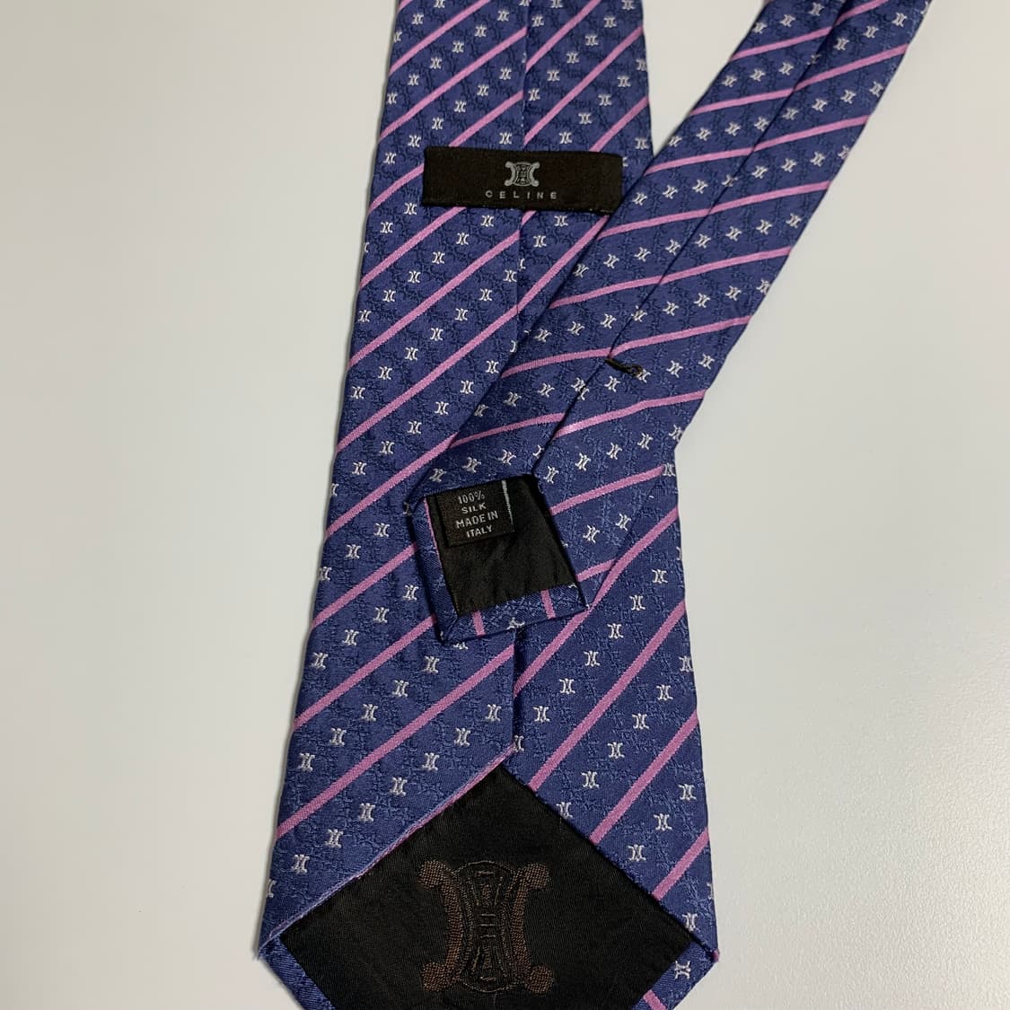 셀린느(CELINE) 명품 모노그램넥타이 100실크 A등급 9.7cm 상품이미지6