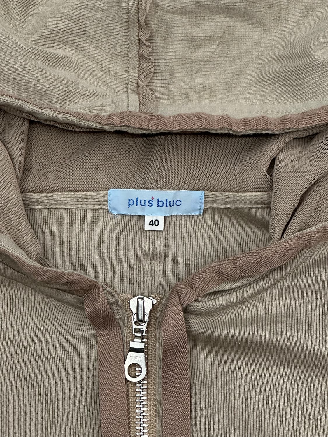 40)Japanese vintage 여성 스터드 트리밍 러플 디테일 후드 상품이미지7