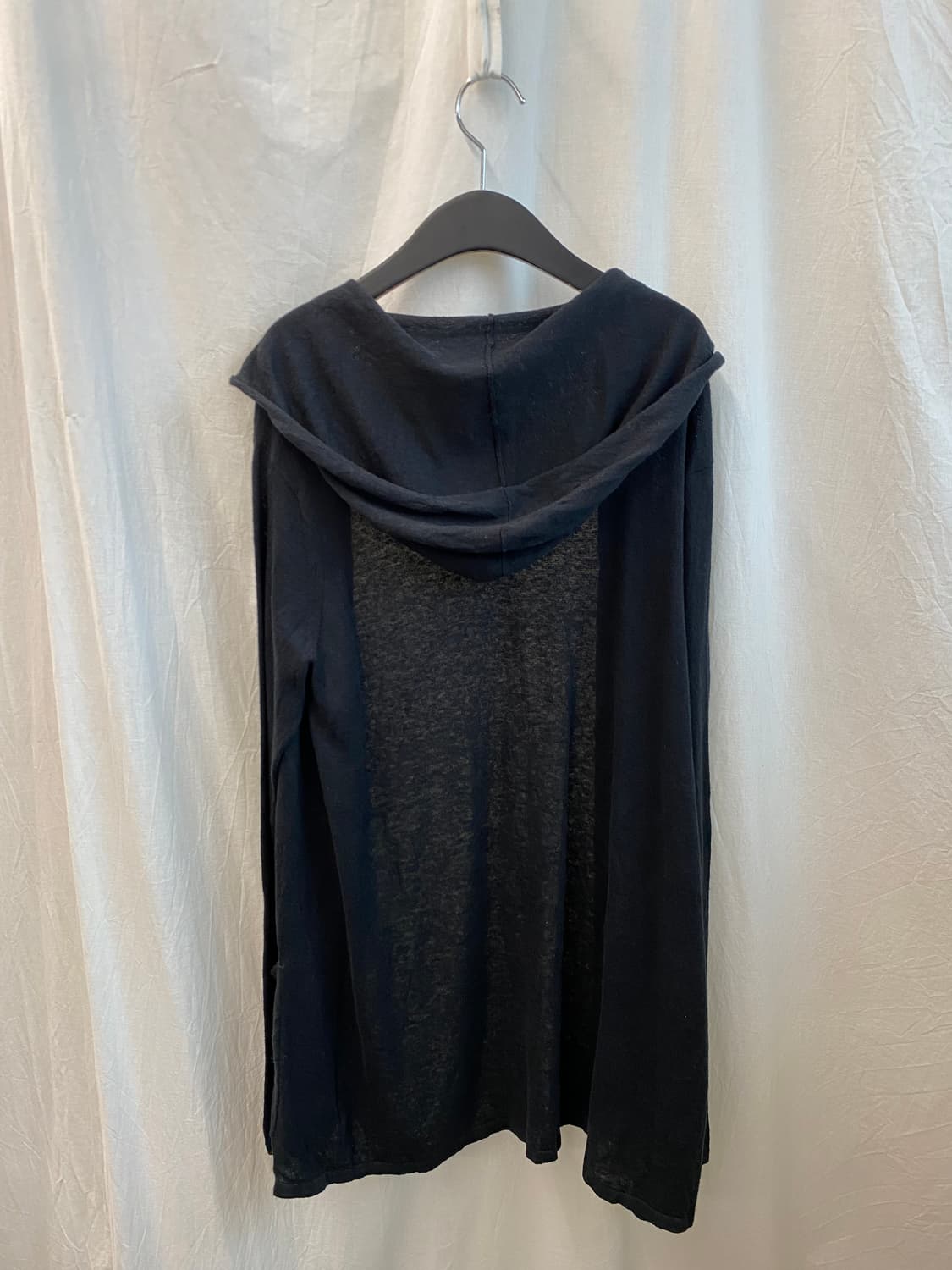 블랙 린넨면혼방 오픈가디건(F) 상품이미지4