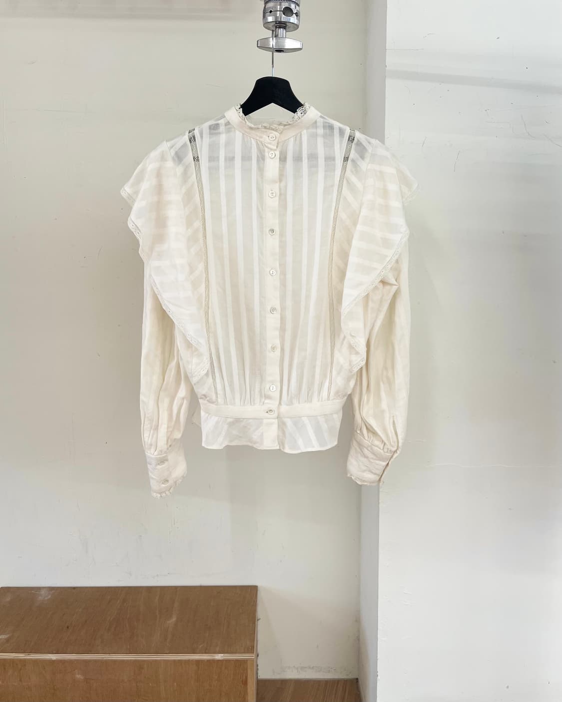 이자벨마랑 화이트 코튼 블라우스 상품이미지1