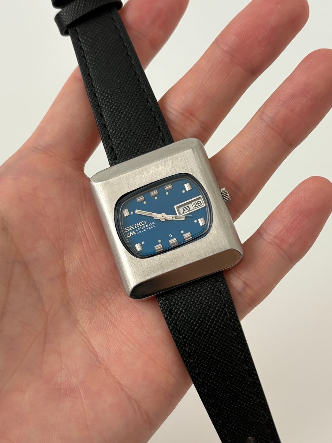 70s lord matic blue square automatic 상품이미지2