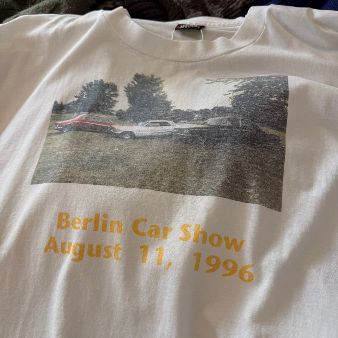90S 베를린 카 쇼 프로모션 싱글스티치 빈티지 티셔츠 상품이미지2