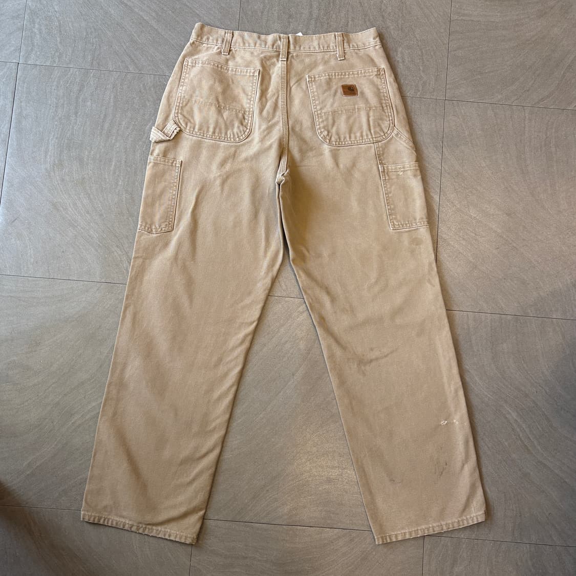 칼하트 정품 오리지널 라이트 베이지 카펜터 팬츠  상품이미지1