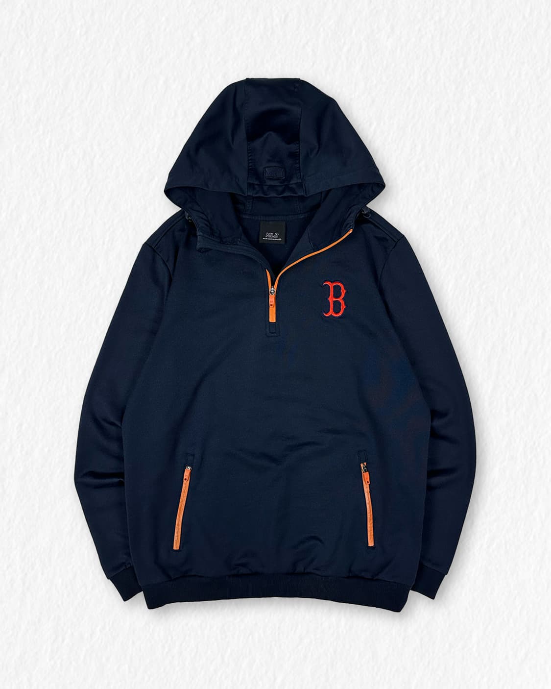 MLB 보스턴 레드삭스 반집업 후드 상품이미지1