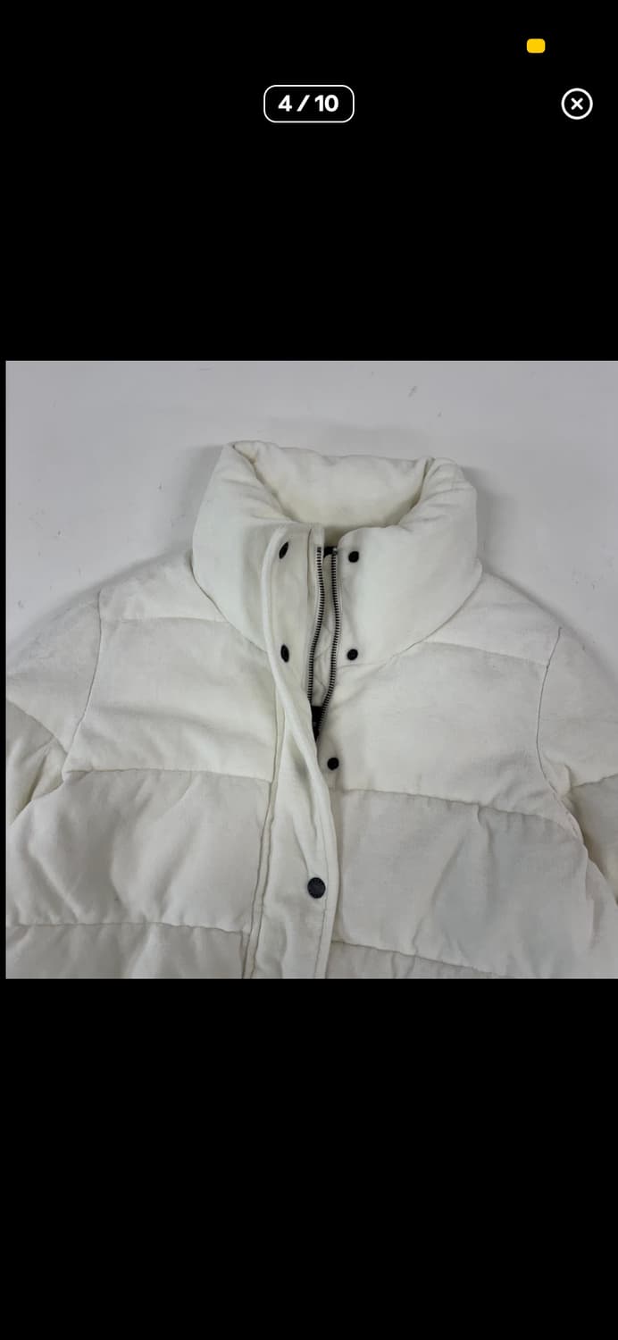 DKNY 벨벳 패딩 (화이트 s) 상품이미지4