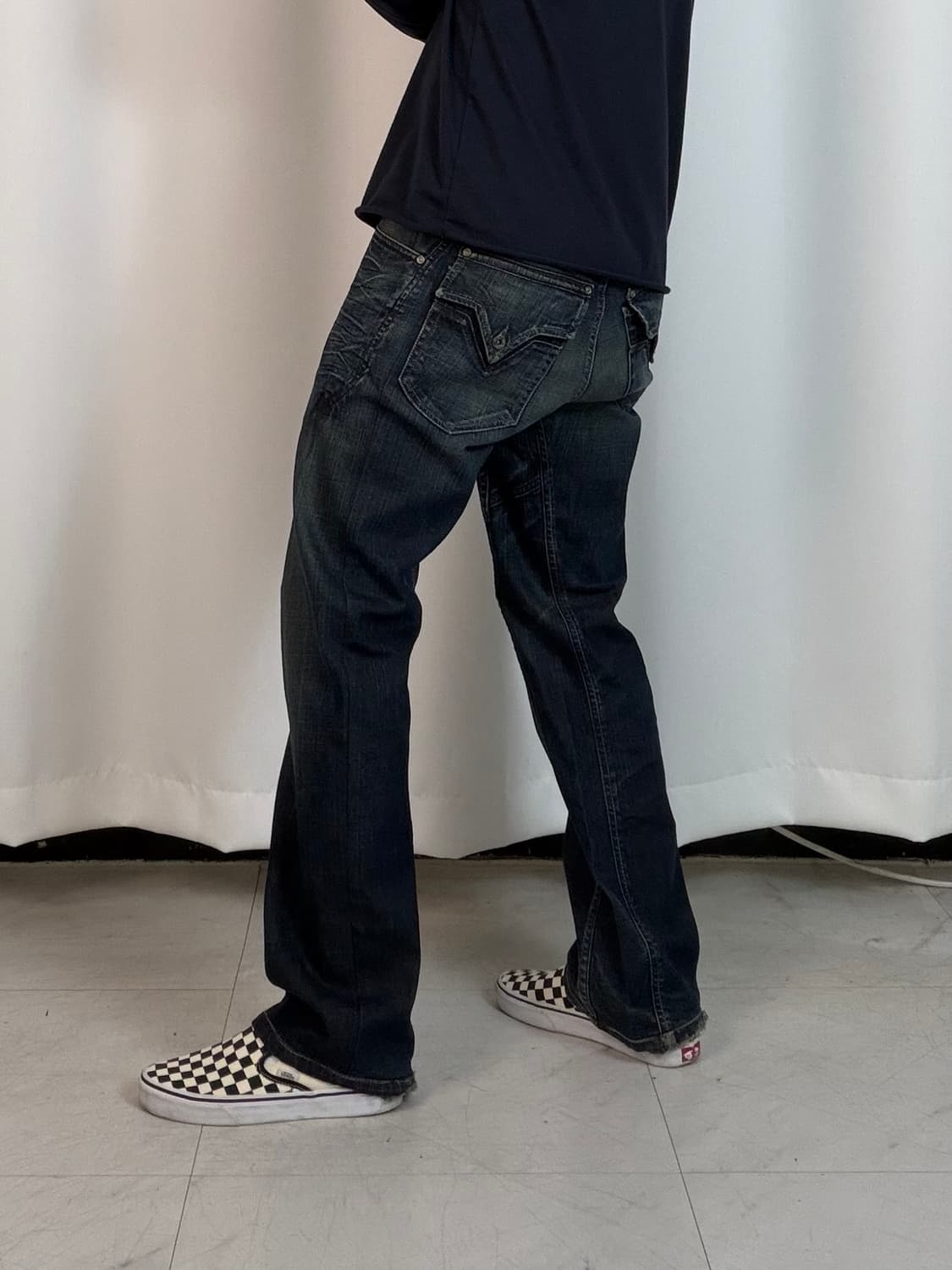 a599) 30 디젤Diesel 스트레이트 데님/청바지 상품이미지3