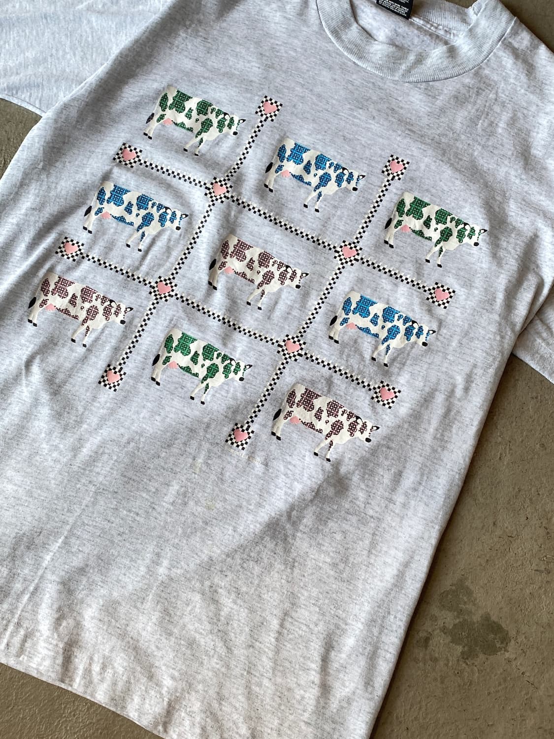 1984‘ Cow Graphic  made in U.S.A 상품이미지4