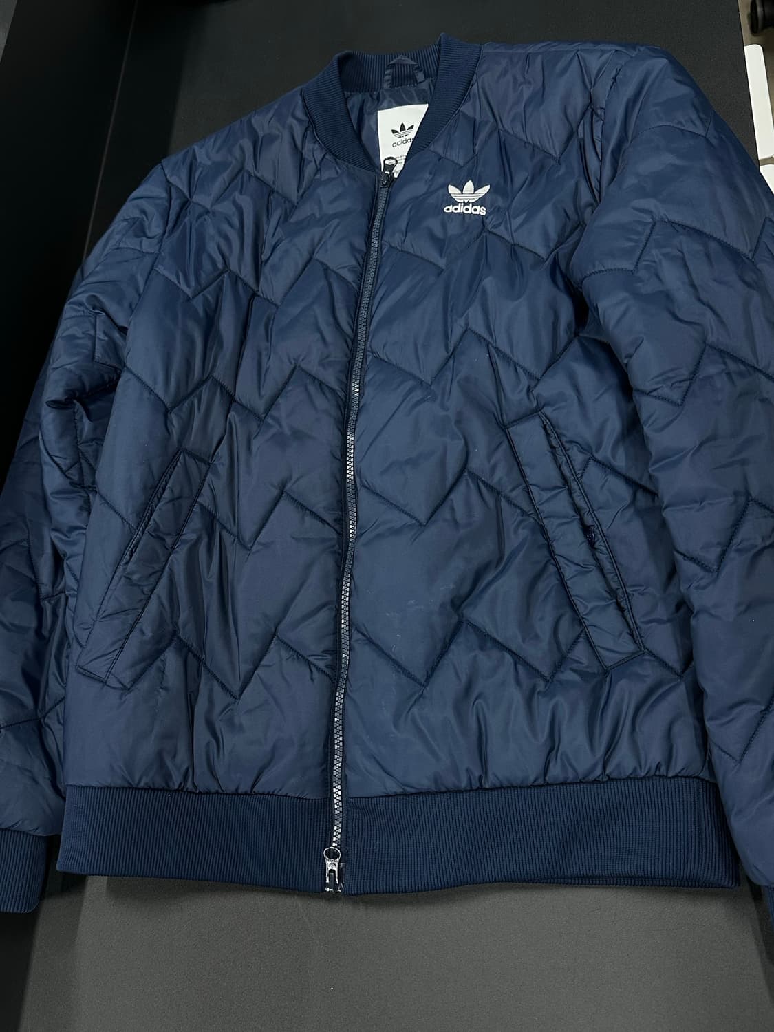 아디다스 네이비 퀄팅 자켓 상품이미지5