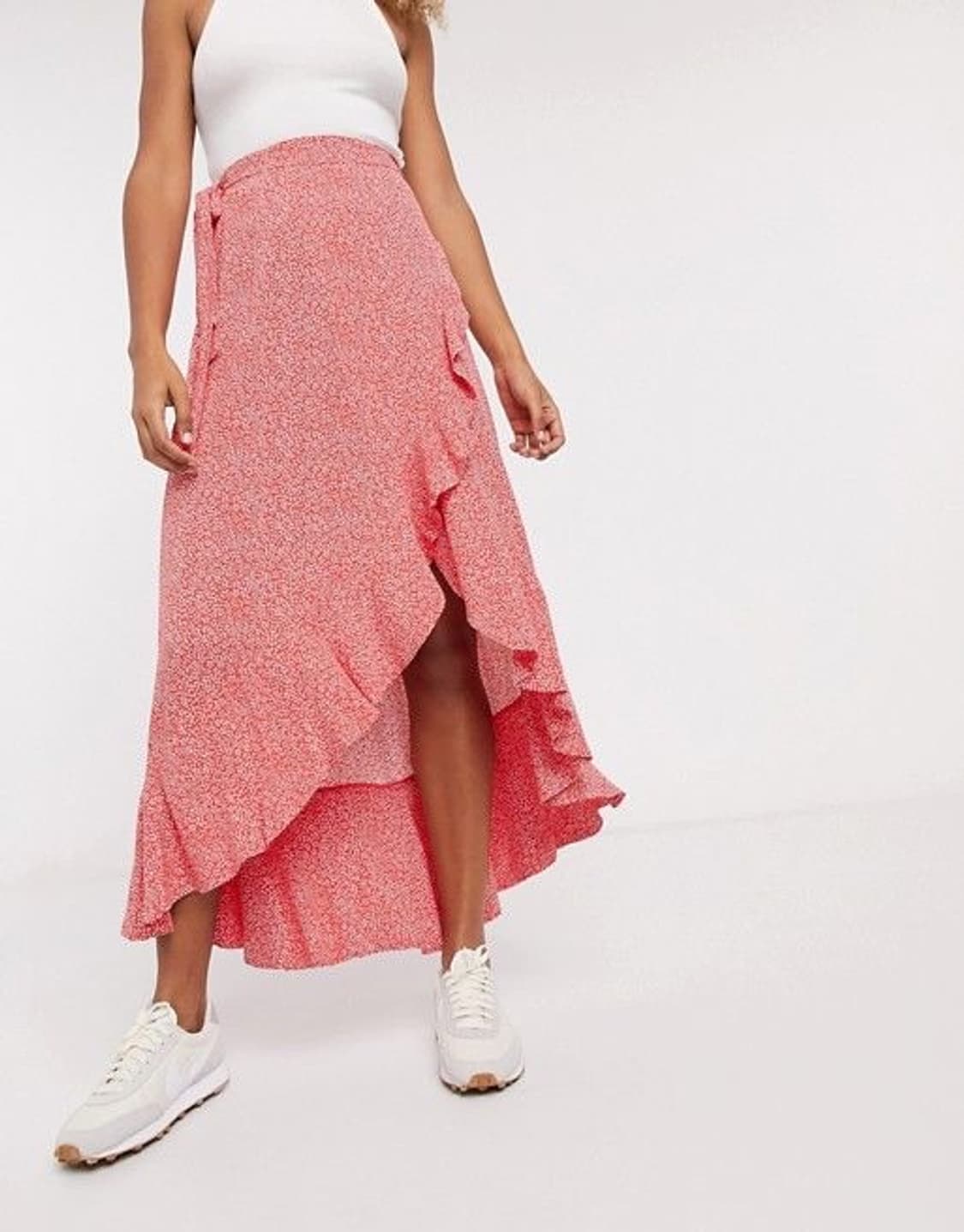 앤아더스토리즈 플로럴 러플 맥시 랩스커트 40 상품이미지4