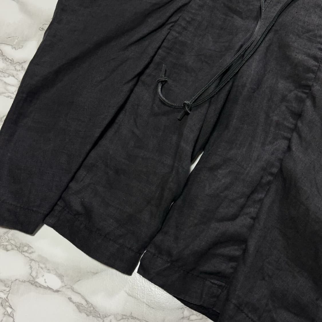 kazuyuki kumagai attachment 린넨 워싱 하프팬츠 상품이미지4