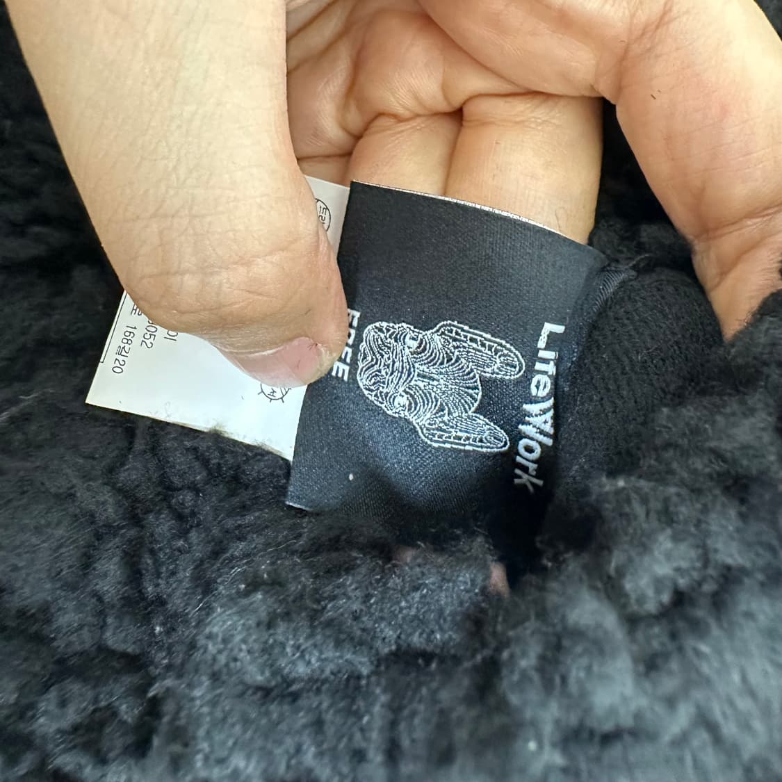  라이프워크 남성 양면 후드롱패딩 점퍼 검정 FREE 상품이미지9