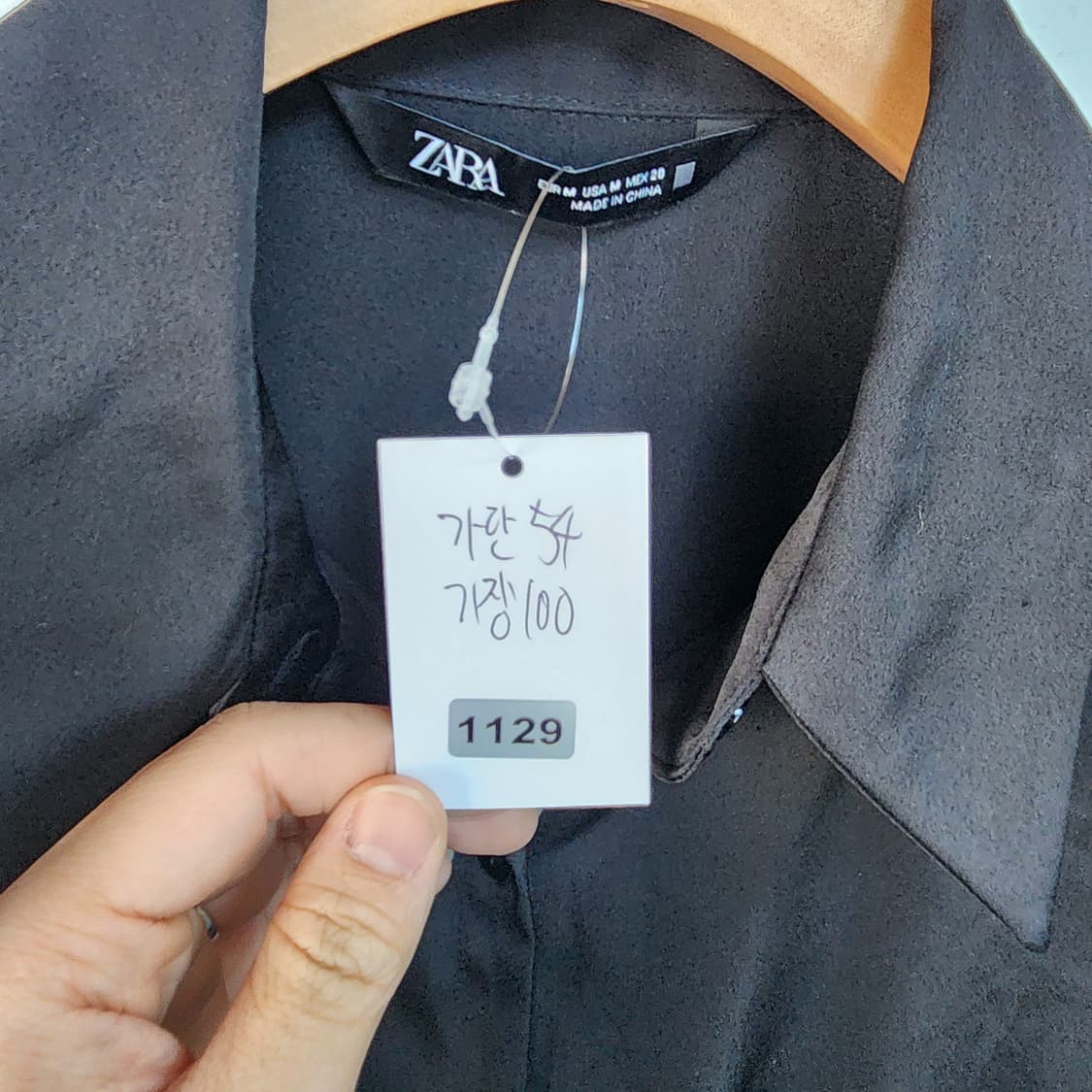 자라 블랙 실크 셔츠형 자켓 상품이미지8