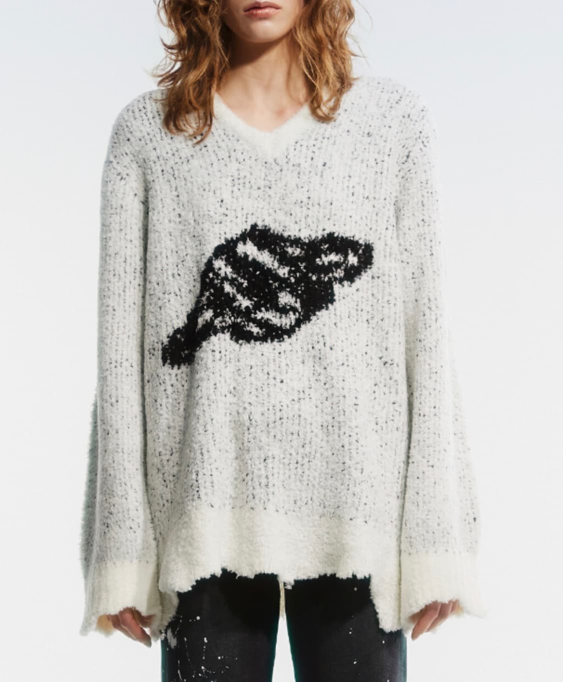 (한소희착용) 더오픈프로덕트(openyy) 새턴 자카드 스웨터 상품이미지4