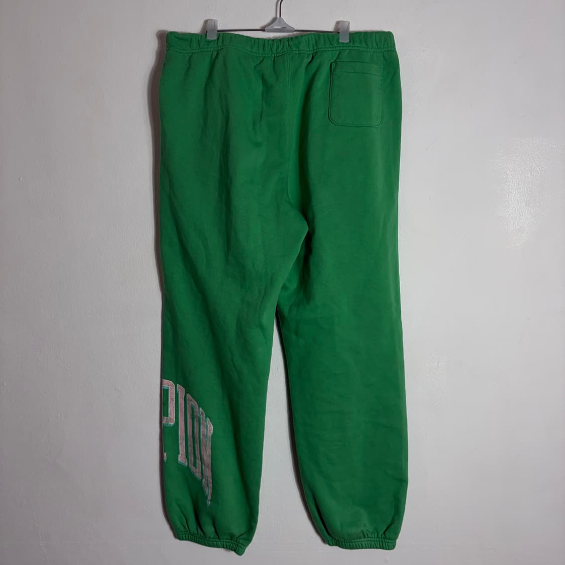챔피온 그린 로고 트레이닝 바지(L) 상품이미지2
