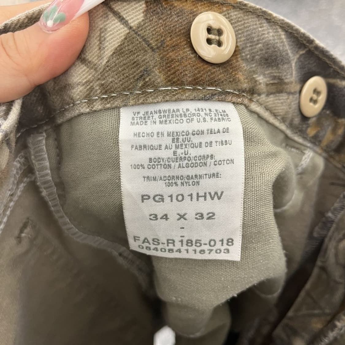 랭글러 프로기어 리얼트리 더블니 헌팅 팬츠 34인치 C11125 상품이미지6