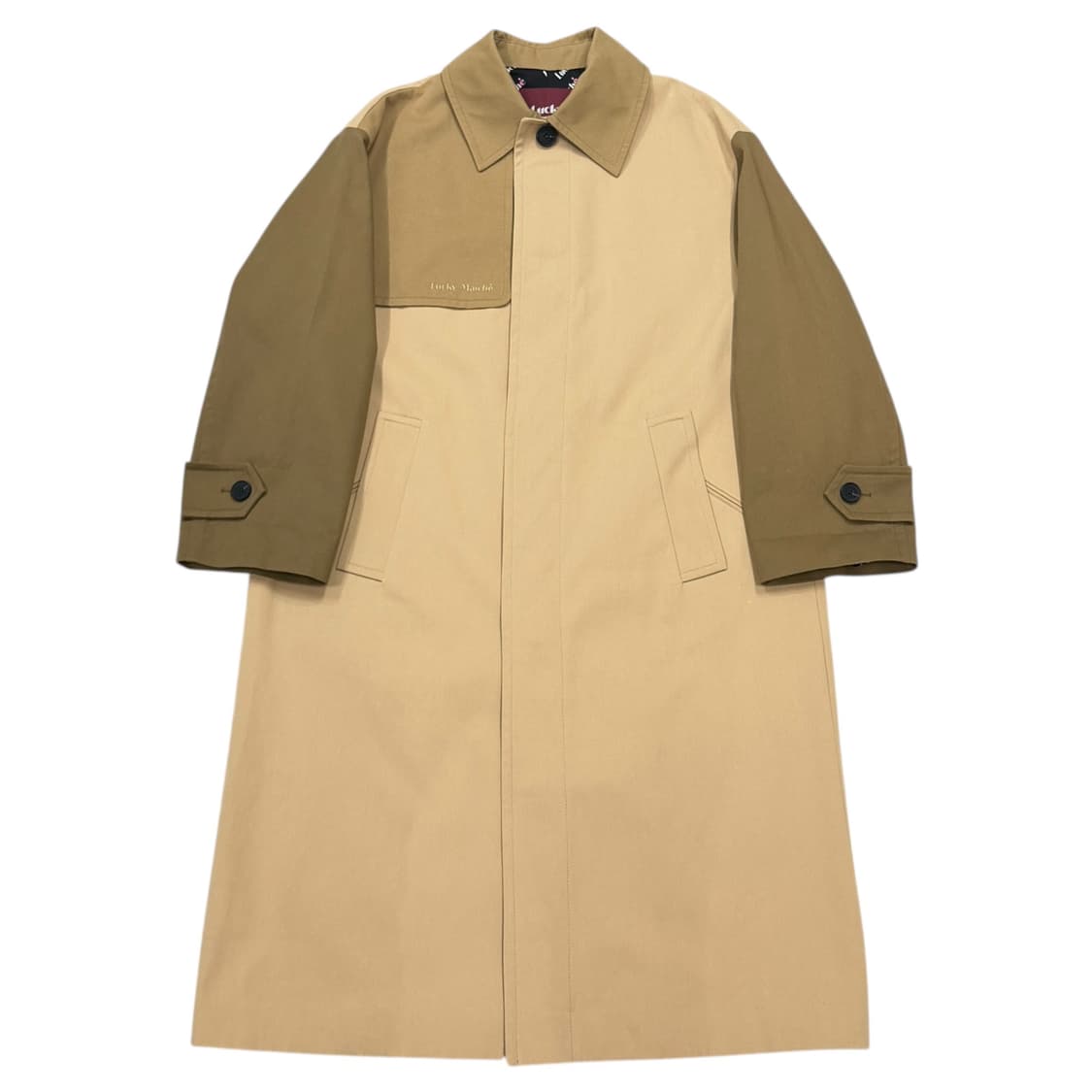 럭키마르쉐 사파리 트렌치 코트 자켓 베이지 S 상품이미지1