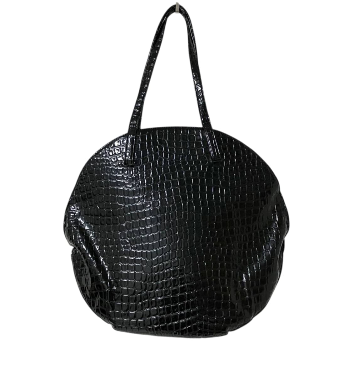 준야와타나베 크로크형압 가죽 라운드 토트백 상품이미지2