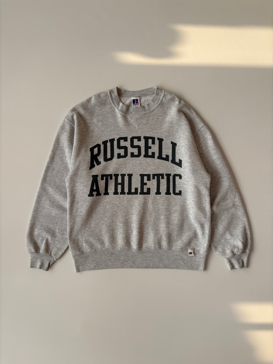 [L] 90s Russell 러셀 그래픽 스웻셔츠 (그레이) 상품이미지1