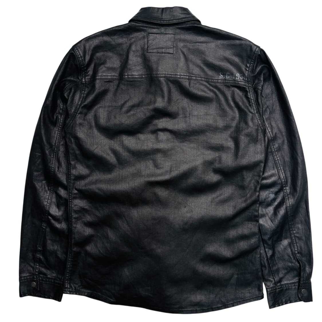 버커루 y2k 빈티지 블랙 레더 셔츠 자켓 L 상품이미지4