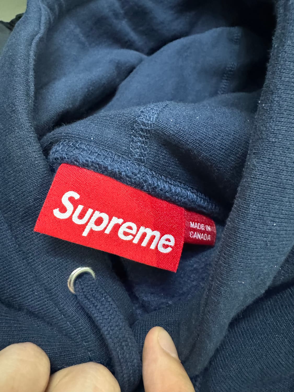 (L) 슈프림 박스로고 24fw 스웨트셔츠 네이비 상품이미지3