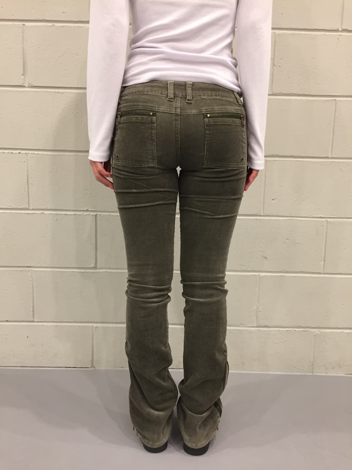 unknown y2k 부츠컷 지퍼 데님 상품이미지5