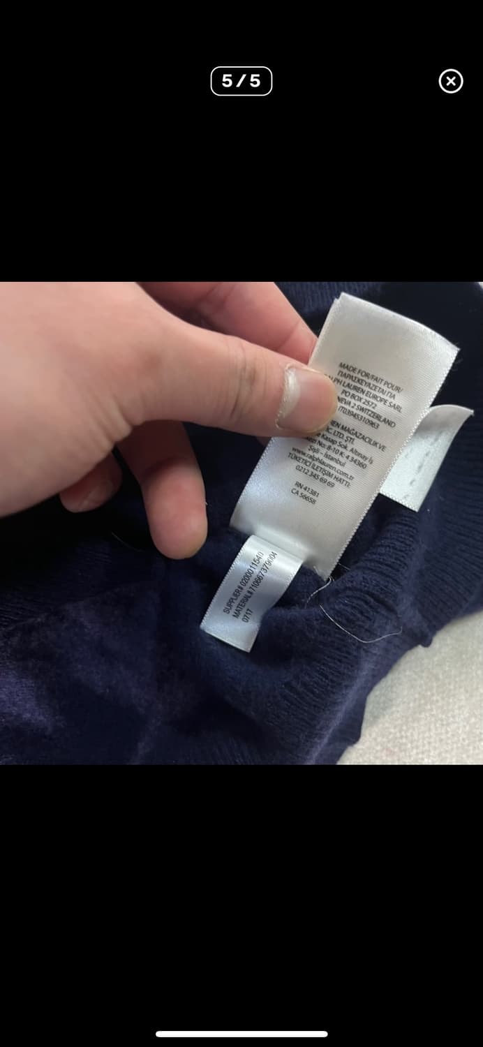 100폴로 랄프로렌 신형 반집업 니트 상품이미지5