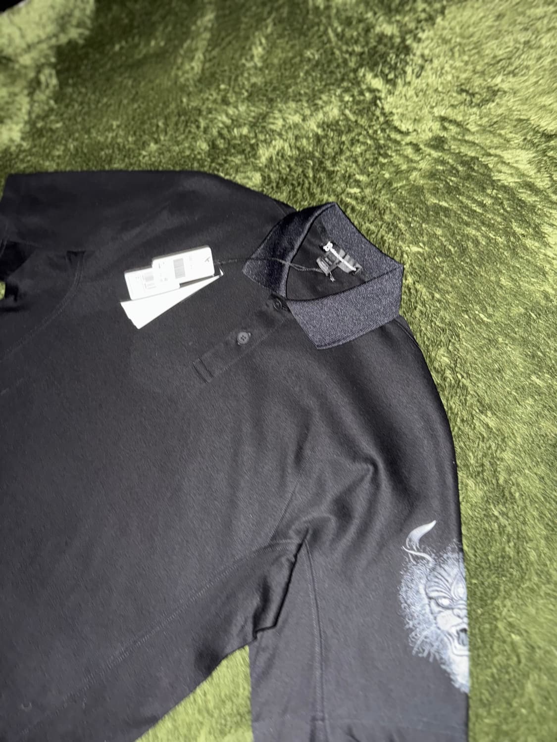 Y-3 요지 야마모토 뉴질랜드 올블랙스 폴로 티셔츠 블랙 상품이미지2