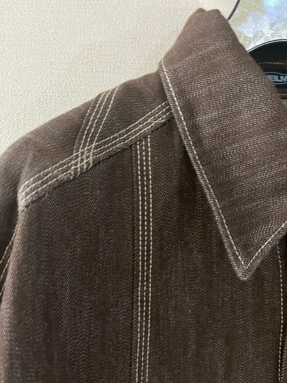 THEILMA 더일마 브라운스티치 자켓셔츠 상품이미지10