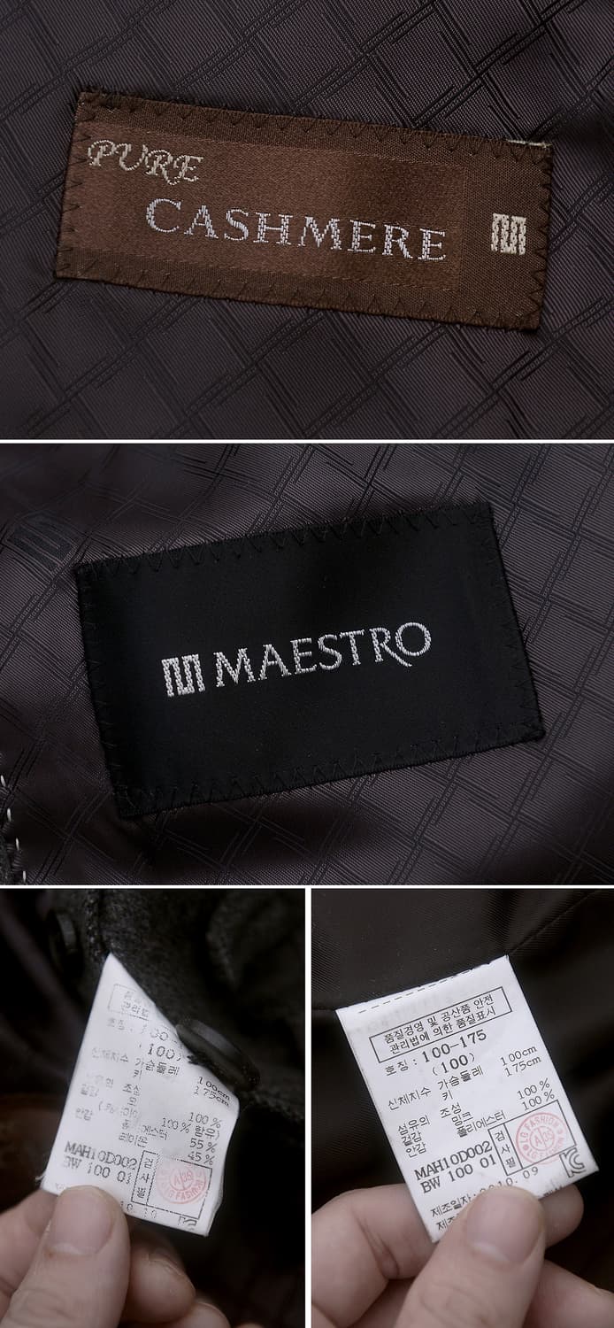 마에스트로 퓨어 캐시미어 밍크 라이너 투웨이 싱글 카코트 (100+) 상품이미지10