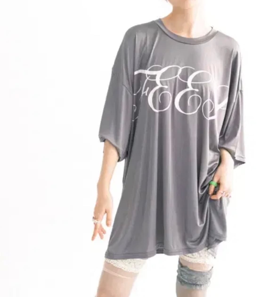 샵페어리 shining boxy lettering t-shirt 상품이미지1