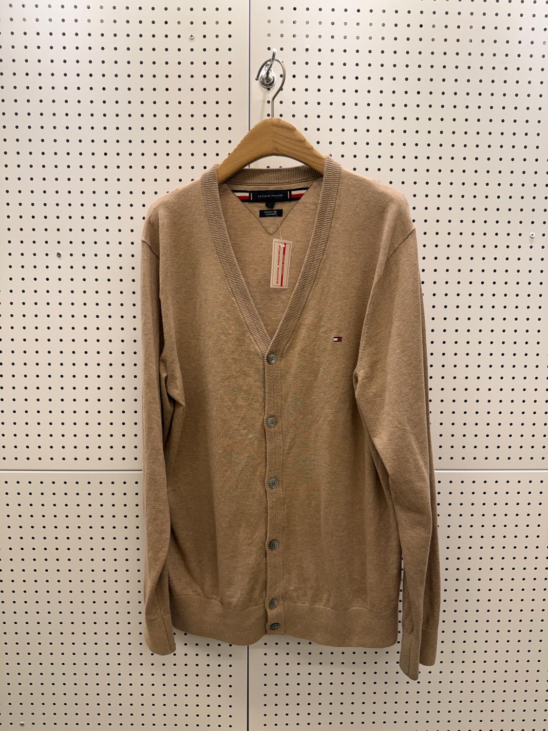 타미힐피거 스몰로고 베이지 캐시미어 가디건 U855 상품이미지2
