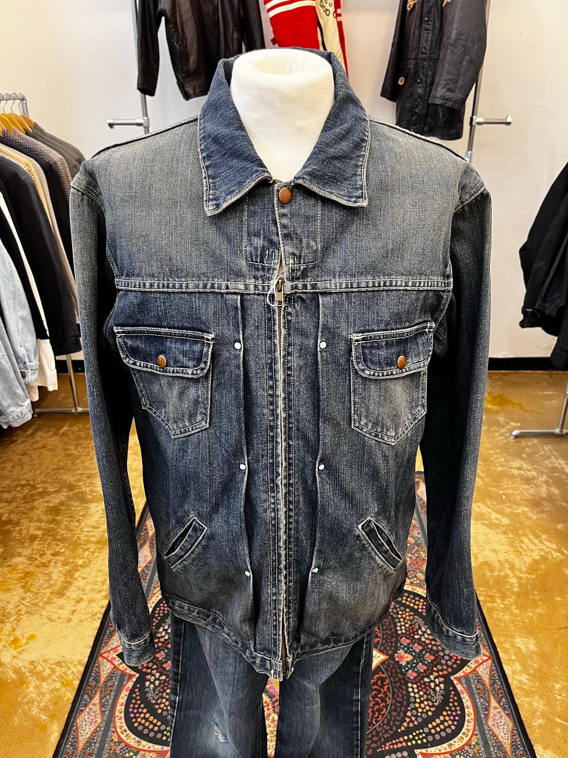 하이브리드 데님 집업 자켓 상품이미지2