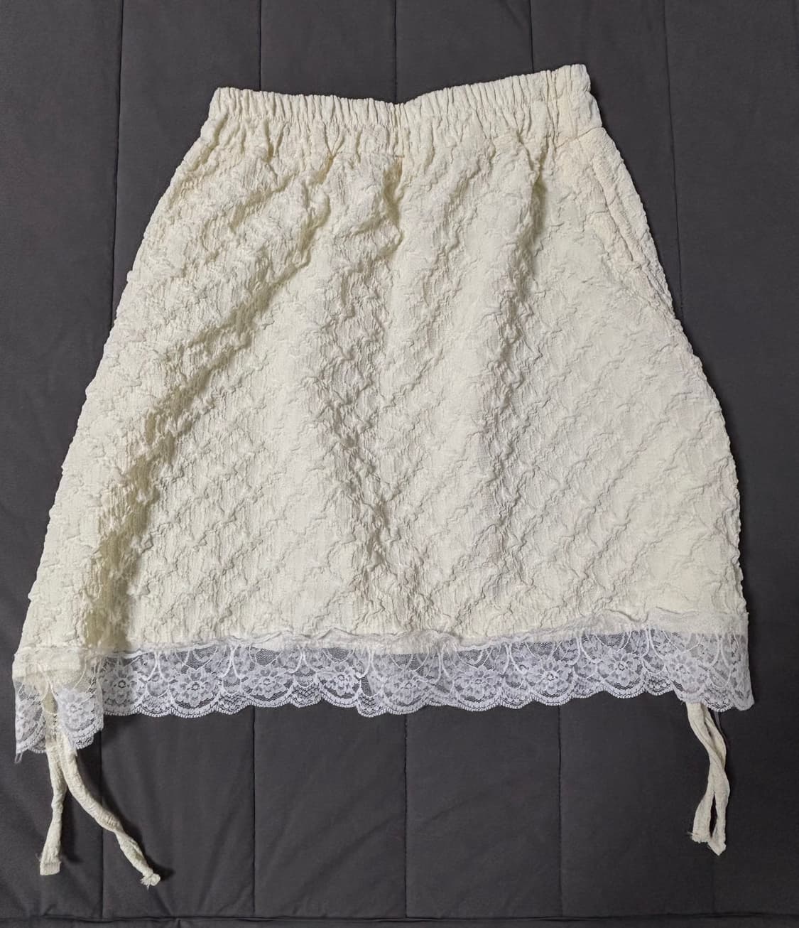 (여리여리 레이어드) 흰색 프릴 스커트 상품이미지2