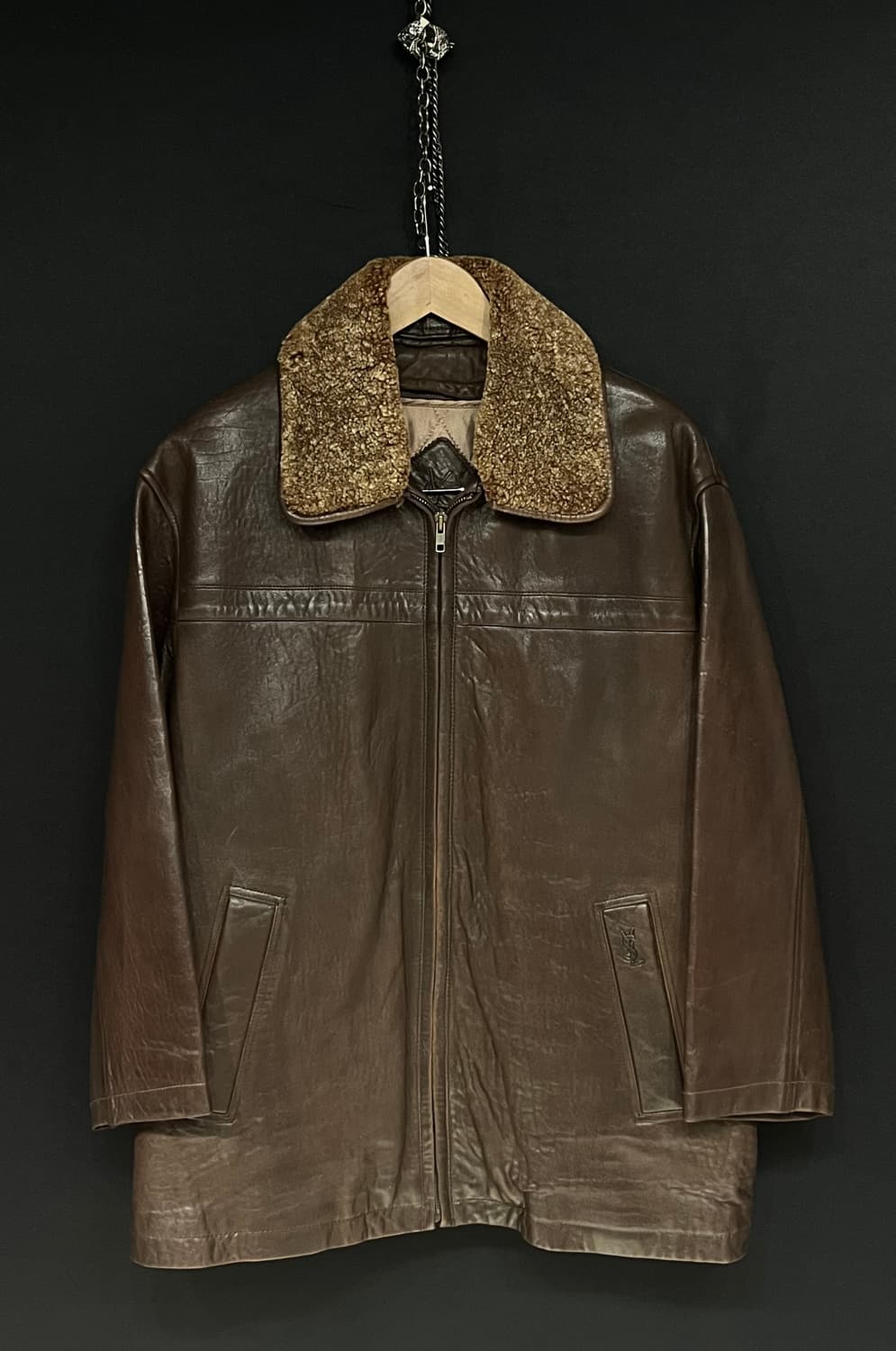 90's 입생로랑 양가죽 자켓 상품이미지1