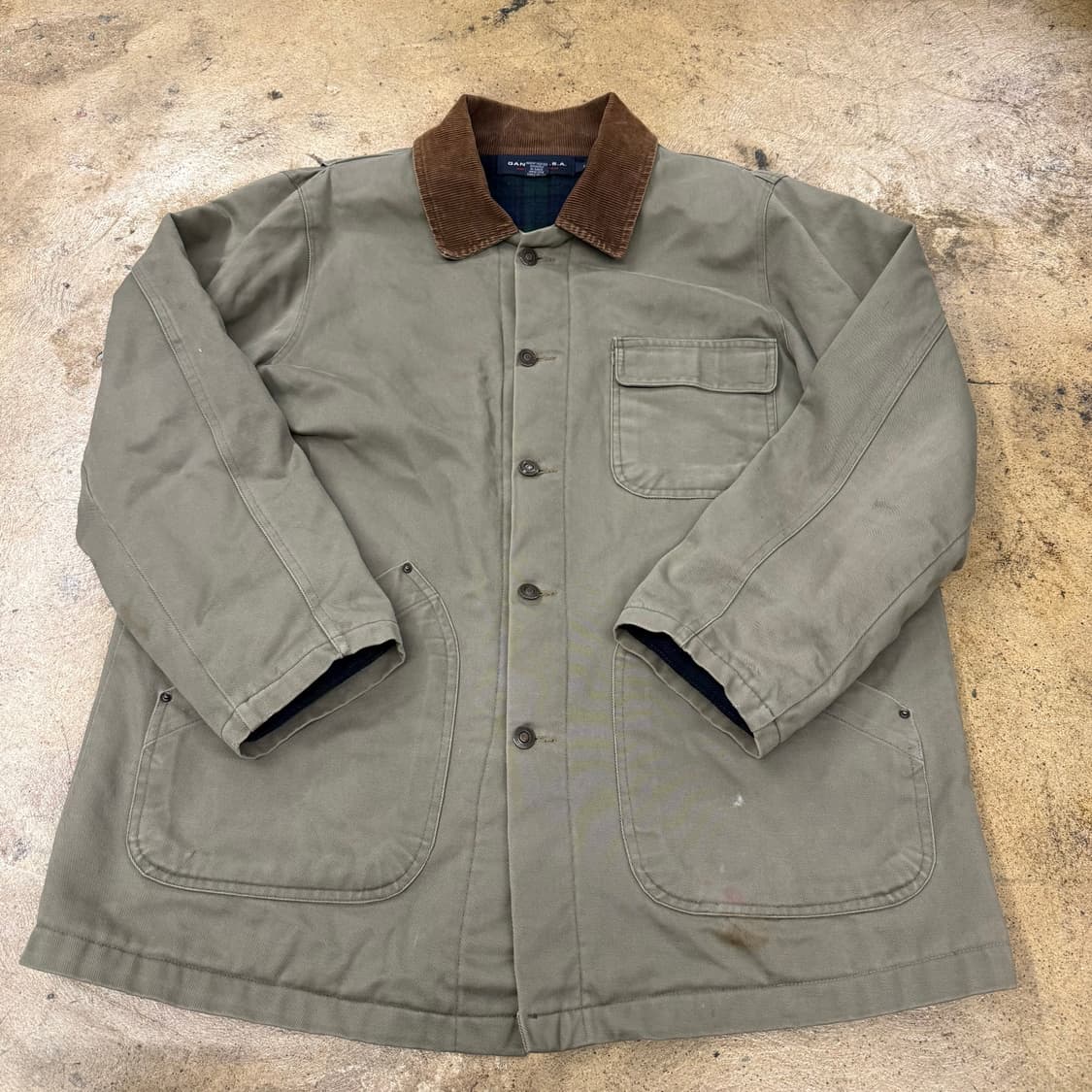 [정품/L] GANT 코듀로이 카라 자켓 헌팅 점퍼 b16 상품이미지2