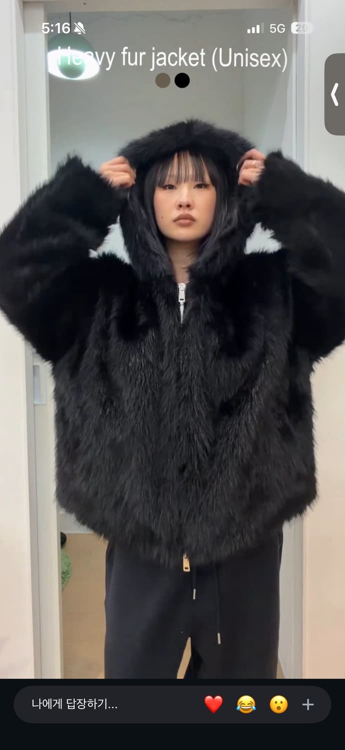 blobby 누빔 후드 퍼자켓 unisex 상품이미지4