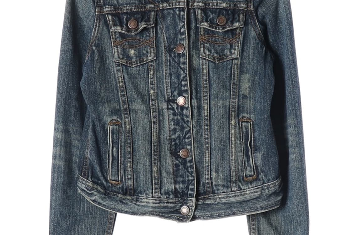 프랭키뉴욕 빈티지 워싱 크롭 데님 자켓 XS 상품이미지4