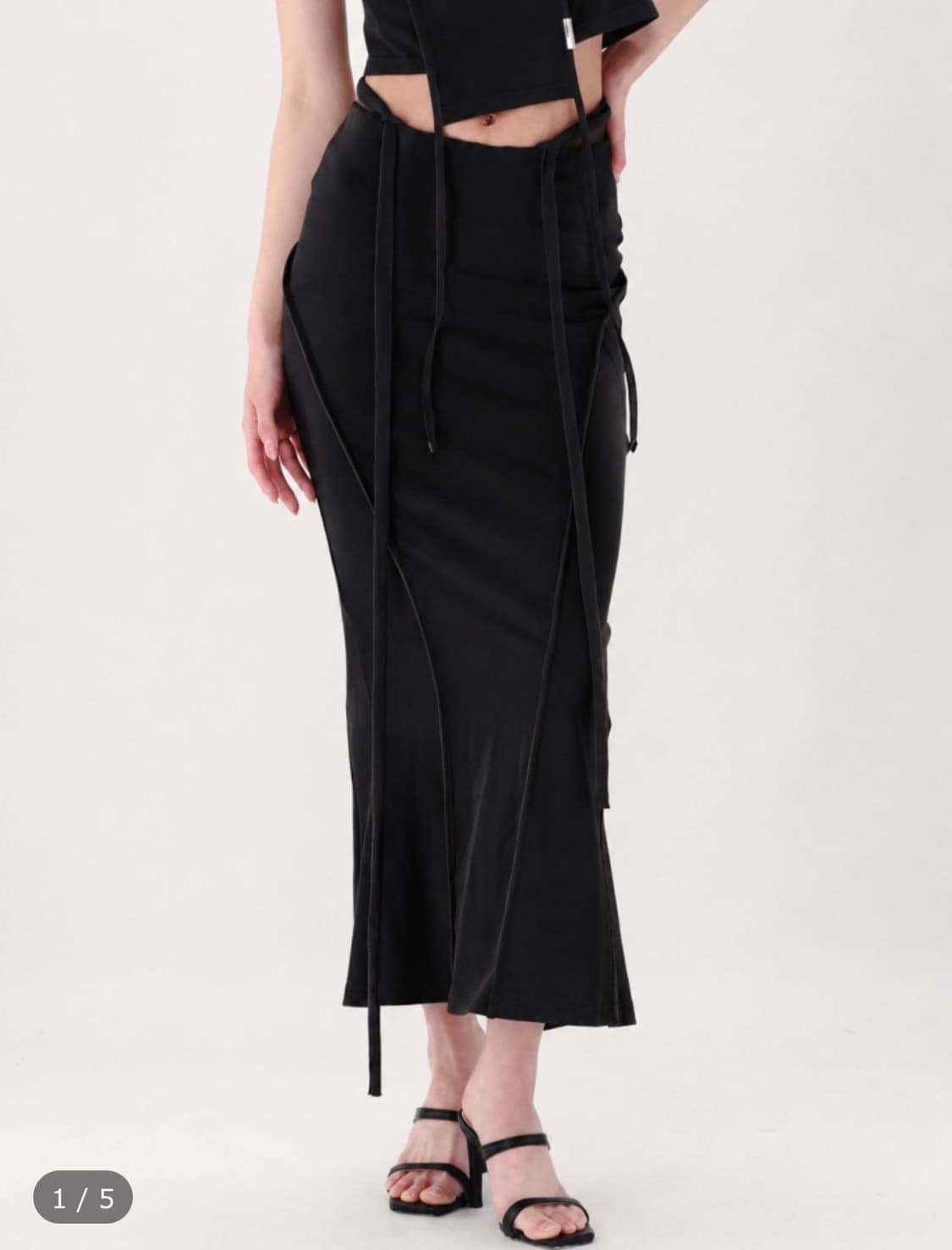 noctave curve strap long skirt 상품이미지1