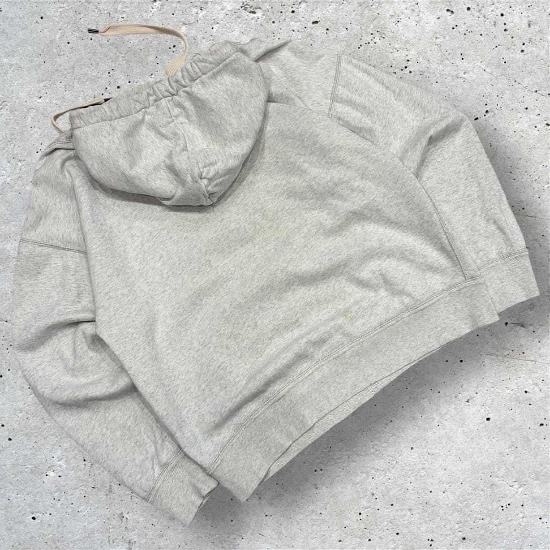 [38] 이자벨마랑 뽀글이 로고 후드티 오트밀 그레이 C379 상품이미지2