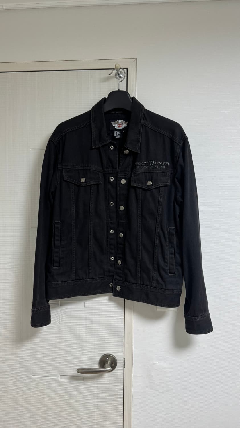 할리데이비슨 백로고 아플리케 데님 자켓 M 상품이미지2