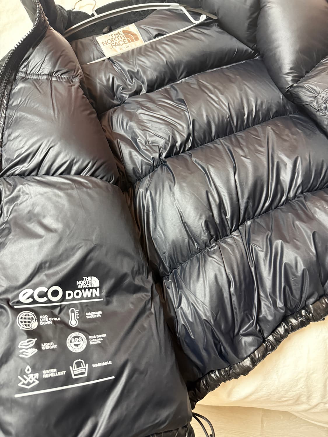 노스페이스 화이트 라벨 노벨티 눕시 RDS 다운 자켓 블랙 상품이미지4