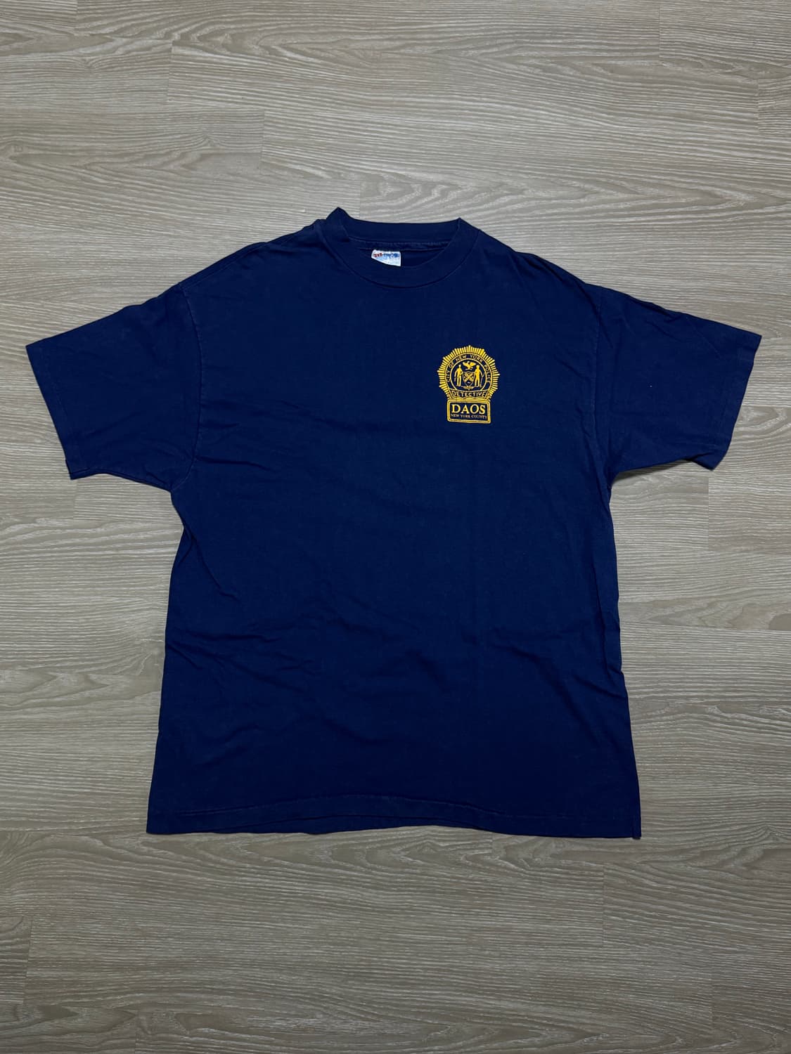 usa헤인즈 빈티지 티셔츠 네이비 싱글스티치 상품이미지1