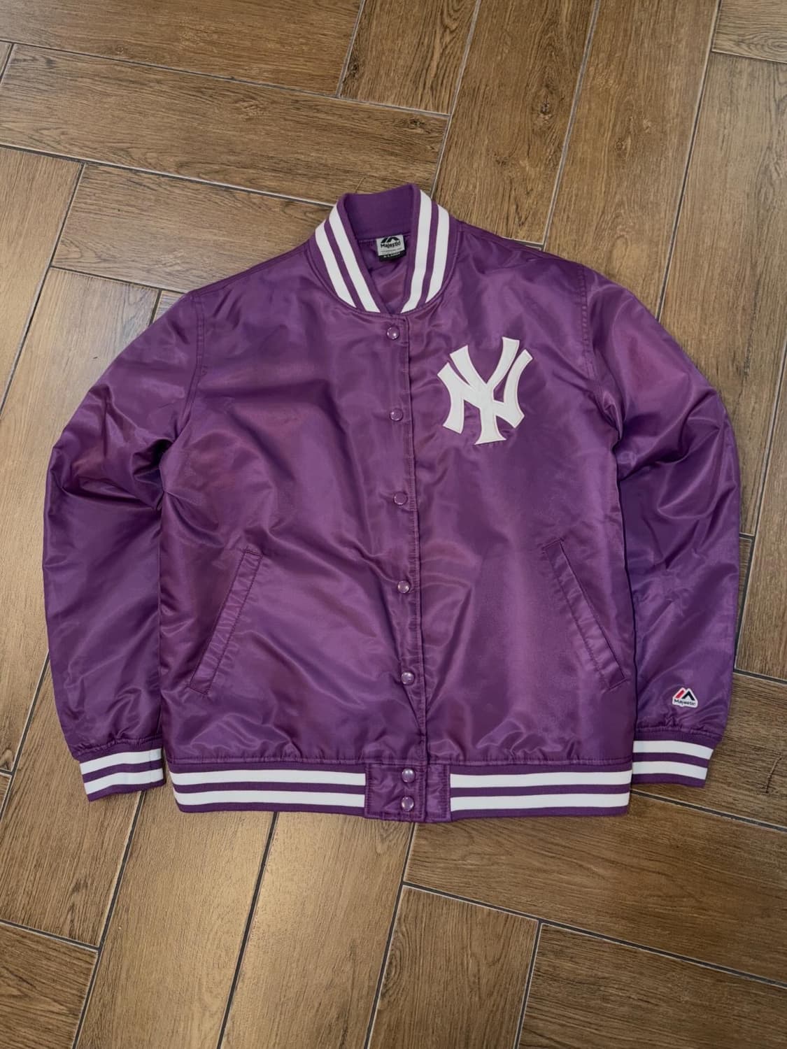 Majestic New York Yankees Satin Varsity  상품이미지6