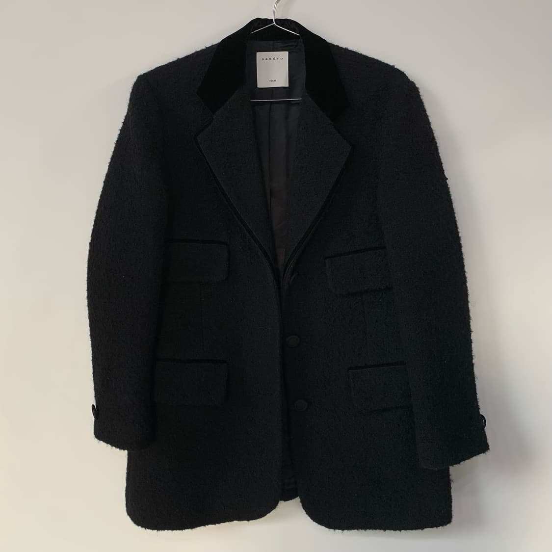 산드로 벨벳 울 자켓 상품이미지1