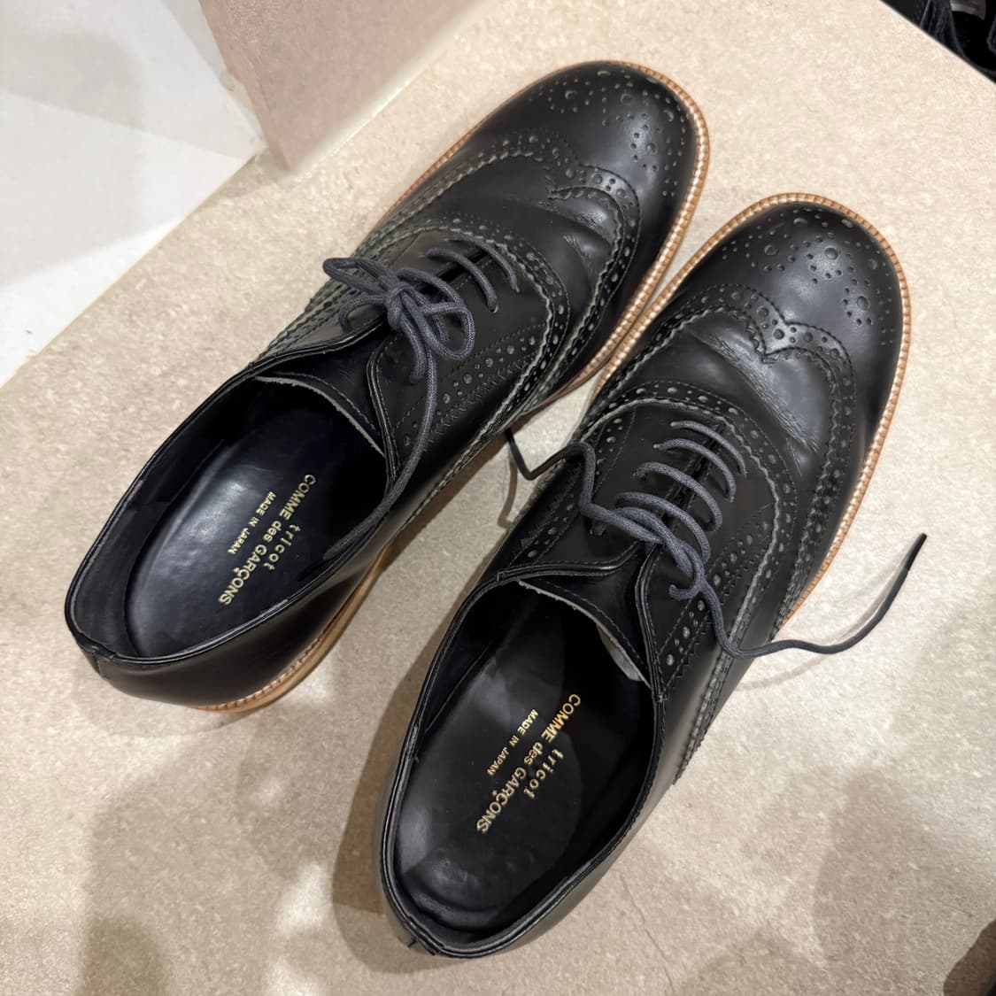 꼼데가르송 윙팁 더비슈즈 tricot COMME des GARCONS 상품이미지4